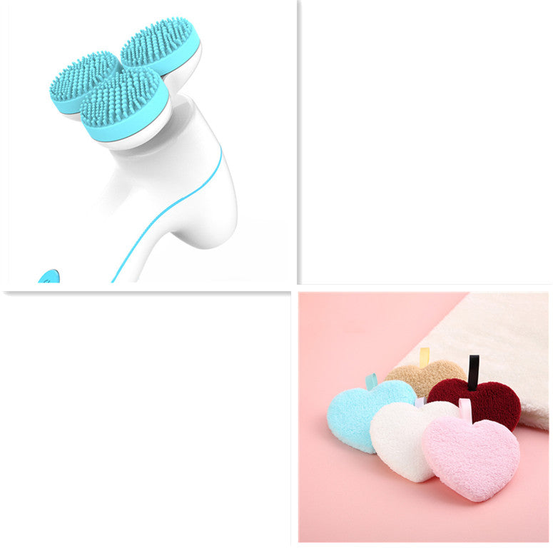 Electric Facial Cleansing Brush Clearer Skin Fast | Dermatologist Safe