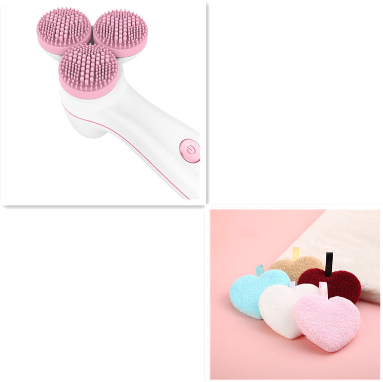 Electric Facial Cleansing Brush Clearer Skin Fast | Dermatologist Safe