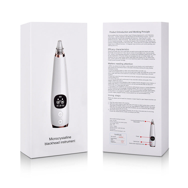 Blackhead Vacuum Suction Device — Deep Pore Extractor & Skin Tightening Tool | USB Rechargeable