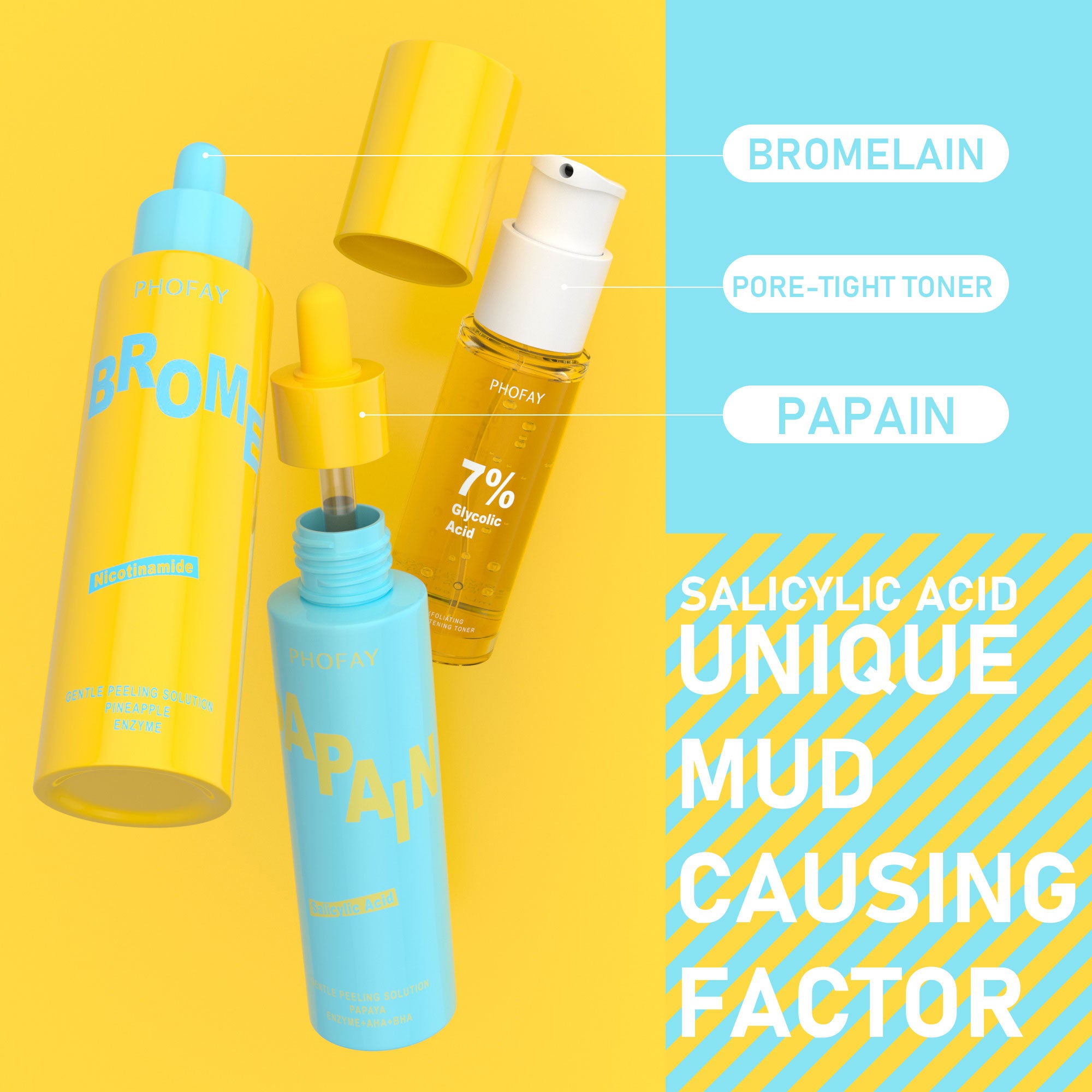 Glycolic Acid Exfoliating Toner Clear Skin Glow | Visible Results Fast