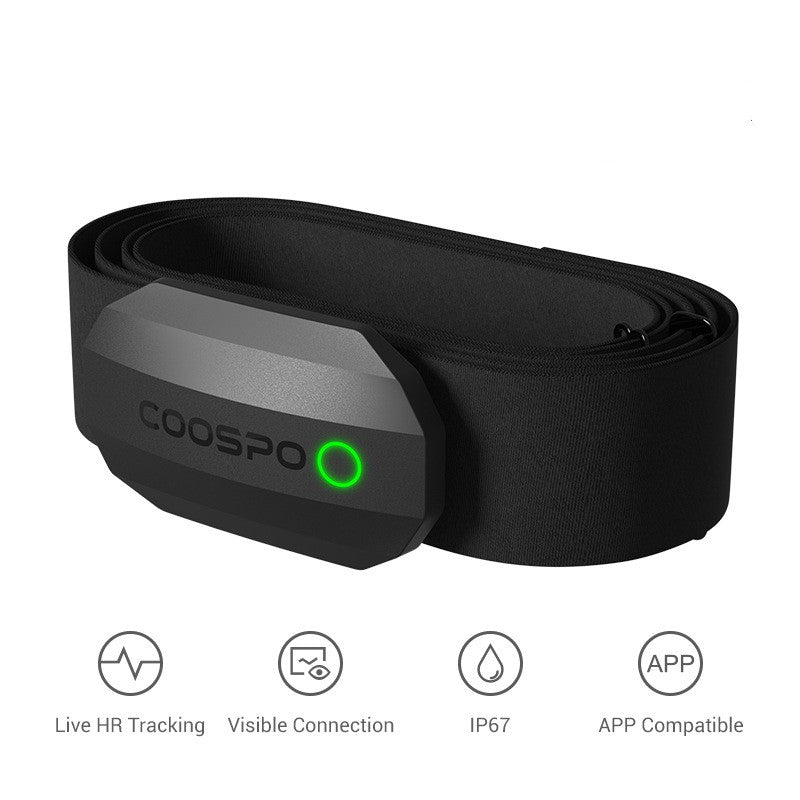 Bluetooth Chest Strap Heart Rate Monitor for Cycling & Training | Real-Time Accuracy