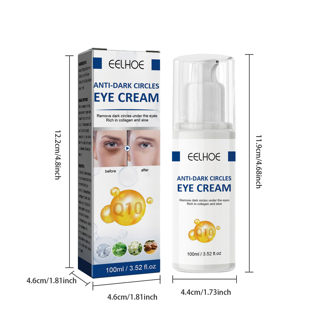 Collagen Eye Cream for Dark Circles & Puffiness | Fast Visible Results