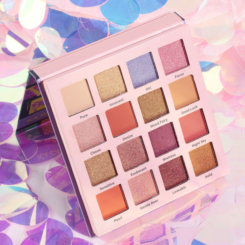 16 Shades Matte And Metallic Eyeshadow Palette