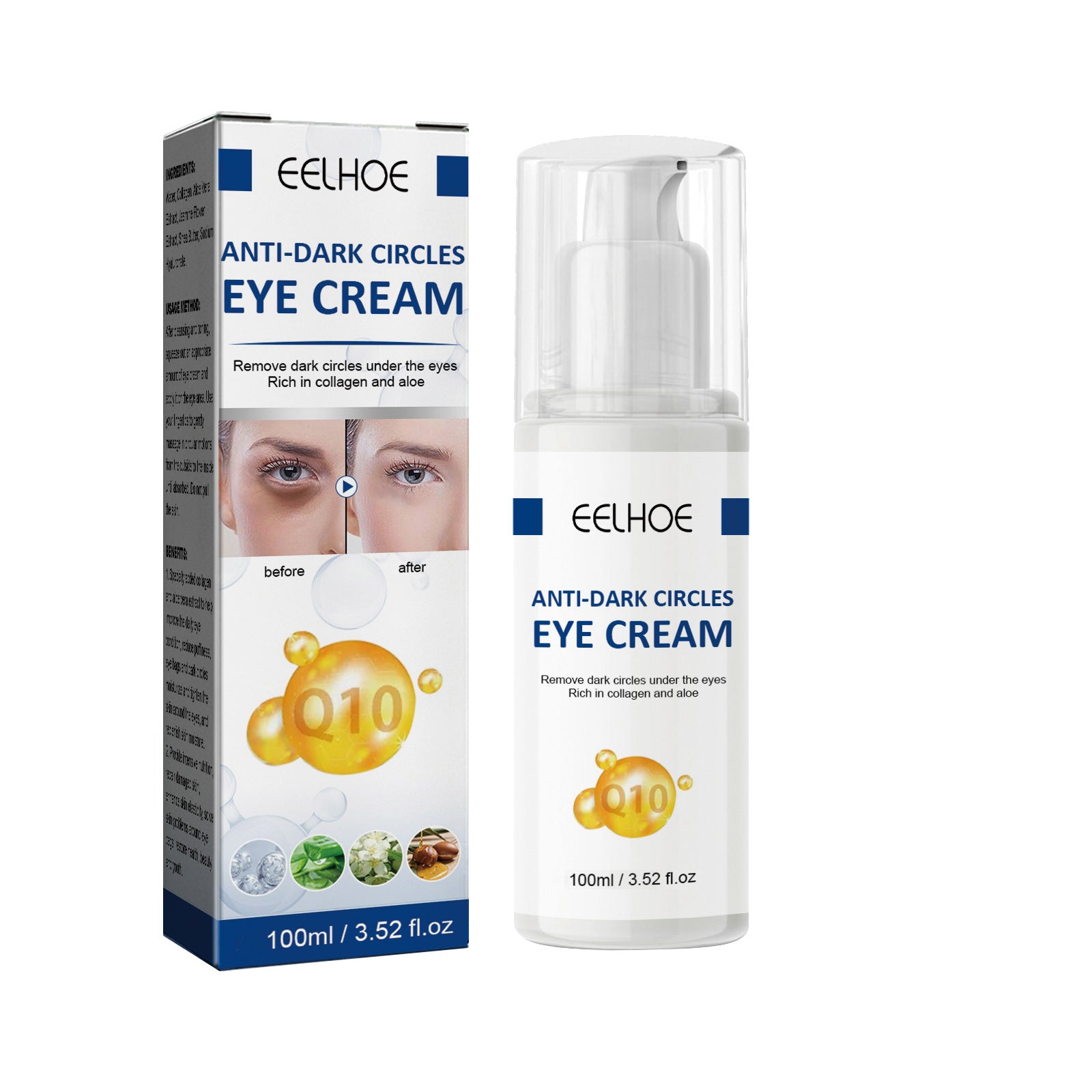 Collagen Eye Cream for Dark Circles & Puffiness | Fast Visible Results