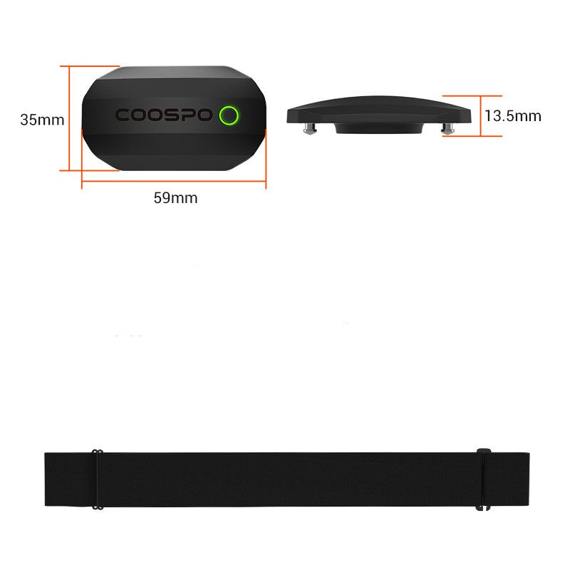 Bluetooth Chest Strap Heart Rate Monitor for Cycling & Training | Real-Time Accuracy